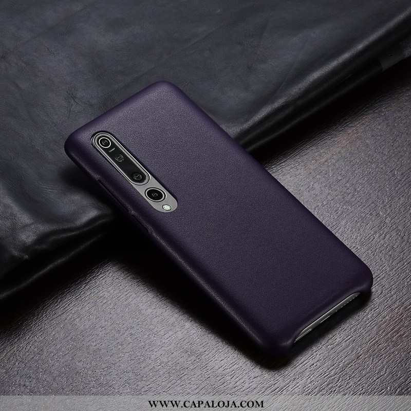 Capa Xiaomi Mi 10 Pro Fosco Frente Couro Telemóvel Laranja, Capas Xiaomi Mi 10 Pro Personalizado Ven