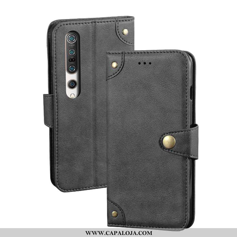 Capa Xiaomi Mi 10 Pro Tendencia Cover Personalizado Couro Preto, Capas Xiaomi Mi 10 Pro Soft Barato