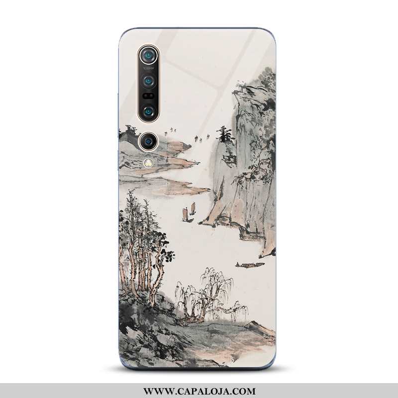 Capa Xiaomi Mi 10 Pro Vidro Frente Tinta Antiqueda Azul, Capas Xiaomi Mi 10 Pro Tendencia Baratas