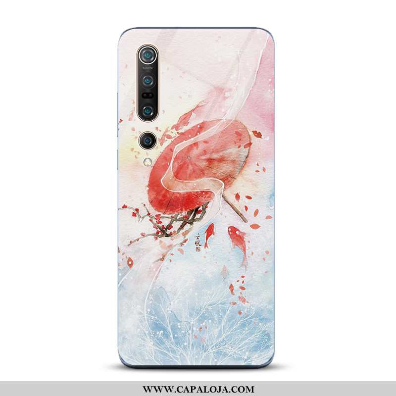 Capa Xiaomi Mi 10 Pro Vidro Frente Tinta Antiqueda Azul, Capas Xiaomi Mi 10 Pro Tendencia Baratas