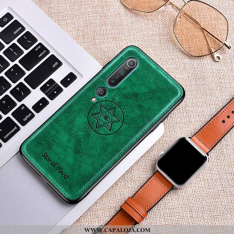 Capa Xiaomi Mi 10 Soft Tendencia Couro Personalizado Verde, Capas Xiaomi Mi 10 Super Comprar