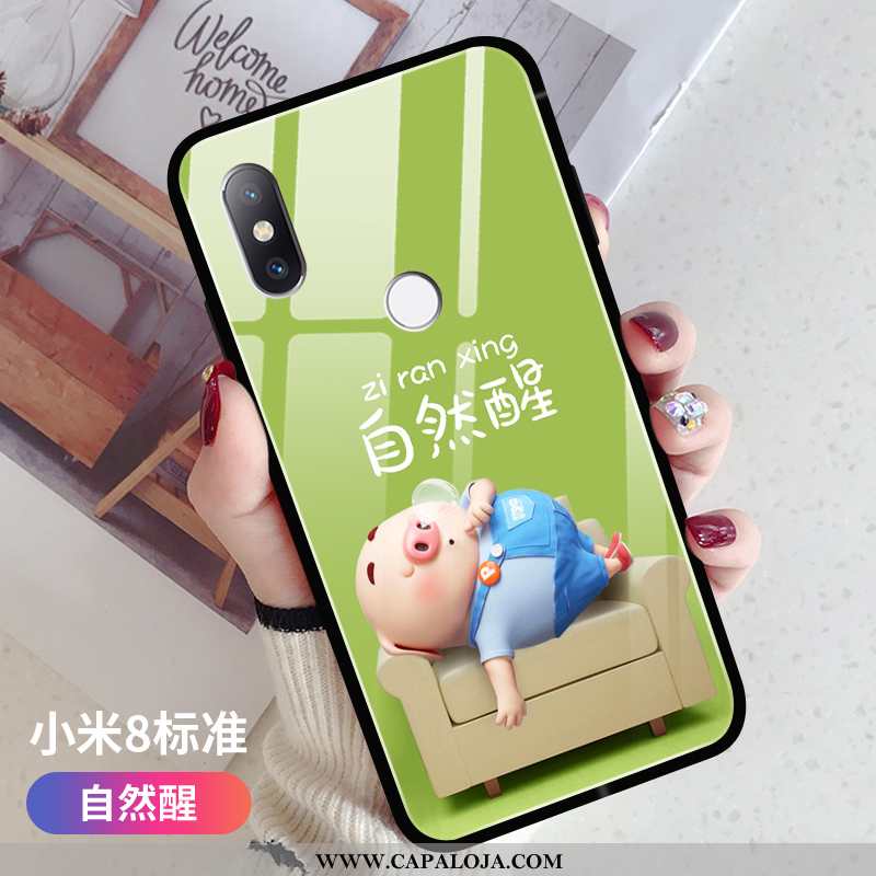 Capa Xiaomi Mi 8 Criativas Vermelha Tendencia Super Verde, Capas Xiaomi Mi 8 Desenho Animado Venda