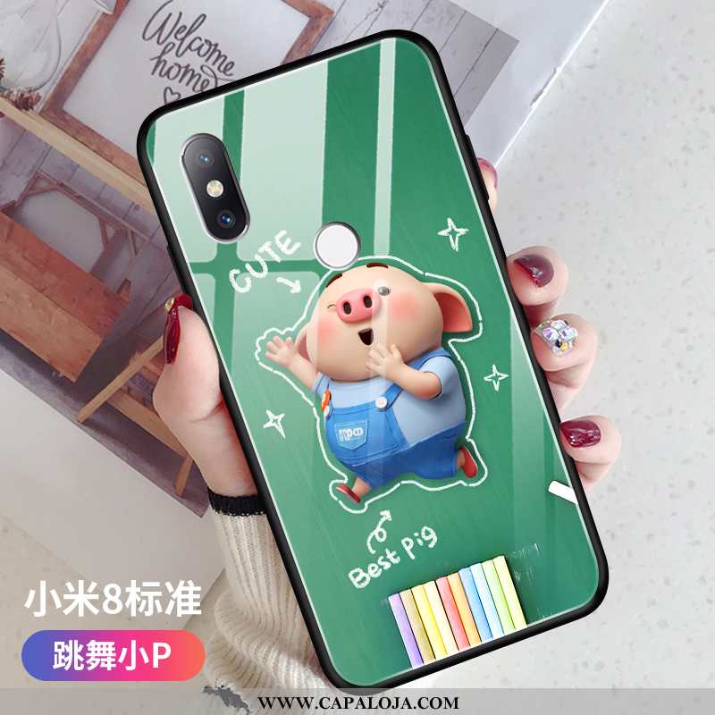 Capa Xiaomi Mi 8 Criativas Vermelha Tendencia Super Verde, Capas Xiaomi Mi 8 Desenho Animado Venda