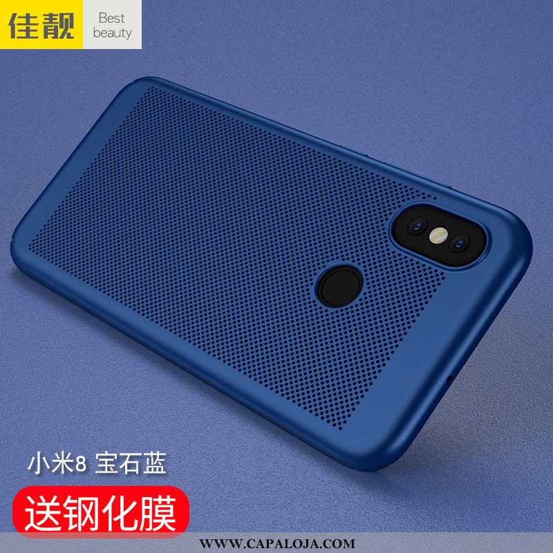 Capa Xiaomi Mi 8 Fosco Nova Tendencia Capas Azul Escuro, Xiaomi Mi 8 Slim Comprar