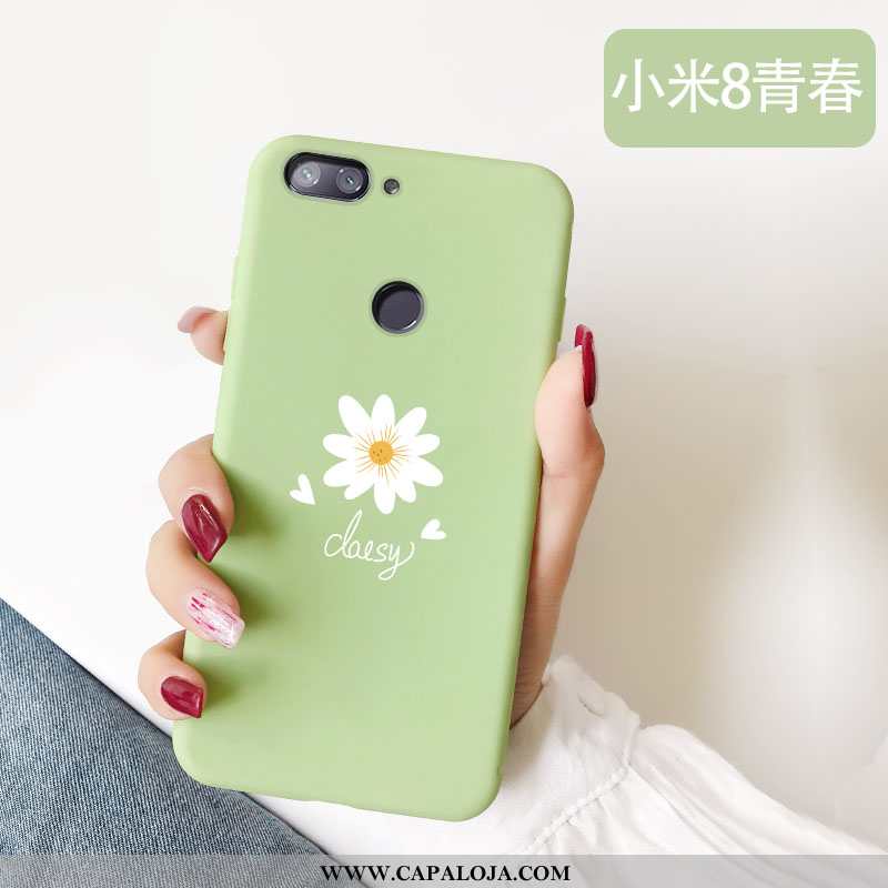 Capa Xiaomi Mi 8 Lite Bonitos Feminino Malha Personalizada Rosa, Capas Xiaomi Mi 8 Lite Slim Promoçã