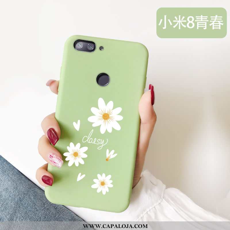 Capa Xiaomi Mi 8 Lite Bonitos Feminino Malha Personalizada Rosa, Capas Xiaomi Mi 8 Lite Slim Promoçã