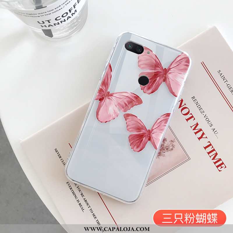 Capa Xiaomi Mi 8 Lite Clara Masculino Casal Slim Rosa, Capas Xiaomi Mi 8 Lite Personalizado Baratos