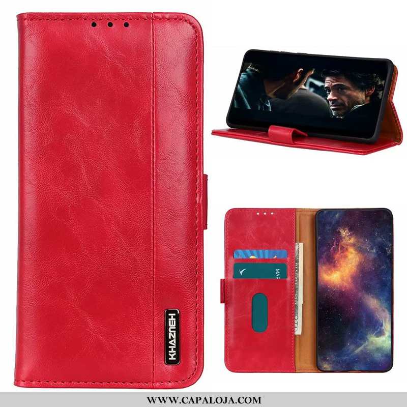 Capa Xiaomi Mi 8 Lite Couro Genuíno Cover Protetoras Telinha Vermelho, Capas Xiaomi Mi 8 Lite Couro 