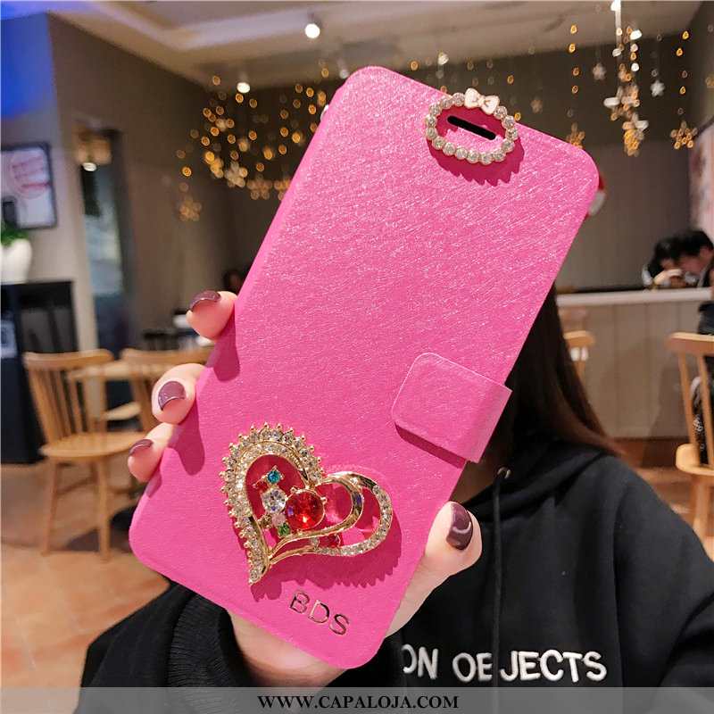 Capa Xiaomi Mi 8 Lite Criativas Antiqueda Moda Cases Rosa, Capas Xiaomi Mi 8 Lite Couro Comprar