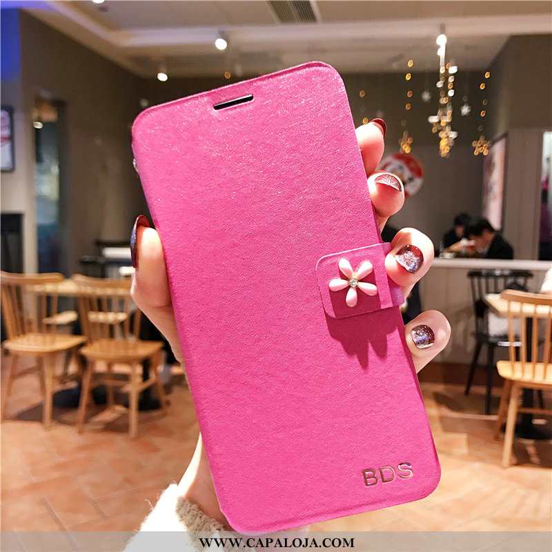 Capa Xiaomi Mi 8 Lite Criativas Antiqueda Moda Cases Rosa, Capas Xiaomi Mi 8 Lite Couro Comprar