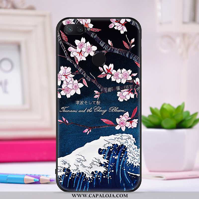 Capa Xiaomi Mi 8 Lite Criativas Primavera Pequena Feminino Roxo, Capas Xiaomi Mi 8 Lite Bonitos Prom