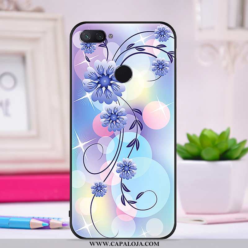 Capa Xiaomi Mi 8 Lite Criativas Primavera Pequena Feminino Roxo, Capas Xiaomi Mi 8 Lite Bonitos Prom