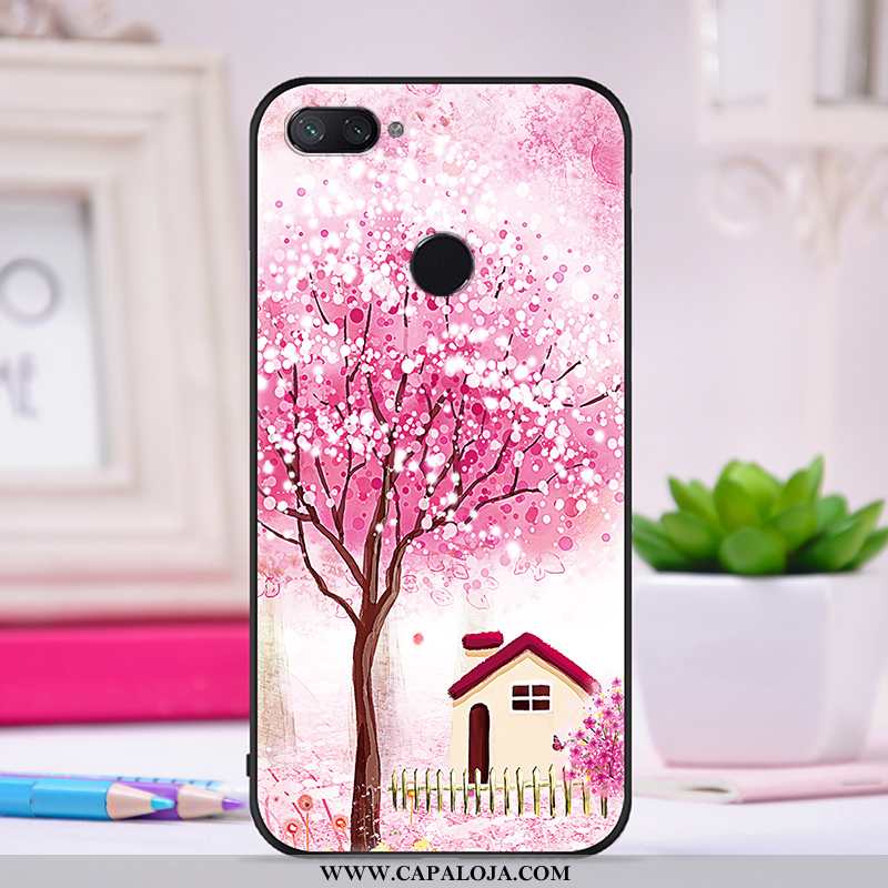 Capa Xiaomi Mi 8 Lite Criativas Primavera Pequena Feminino Roxo, Capas Xiaomi Mi 8 Lite Bonitos Prom