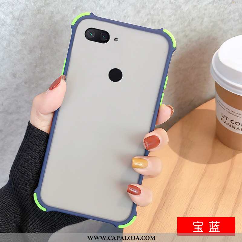 Capa Xiaomi Mi 8 Lite Criativas Resistente Malha Verde, Capas Xiaomi Mi 8 Lite Tendencia Online