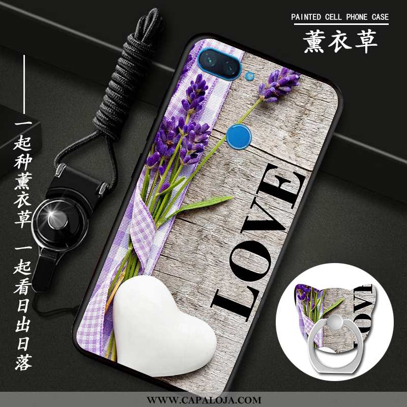 Capa Xiaomi Mi 8 Lite Estilosas Primavera Completa Masculino Roxo, Capas Xiaomi Mi 8 Lite Tendencia 