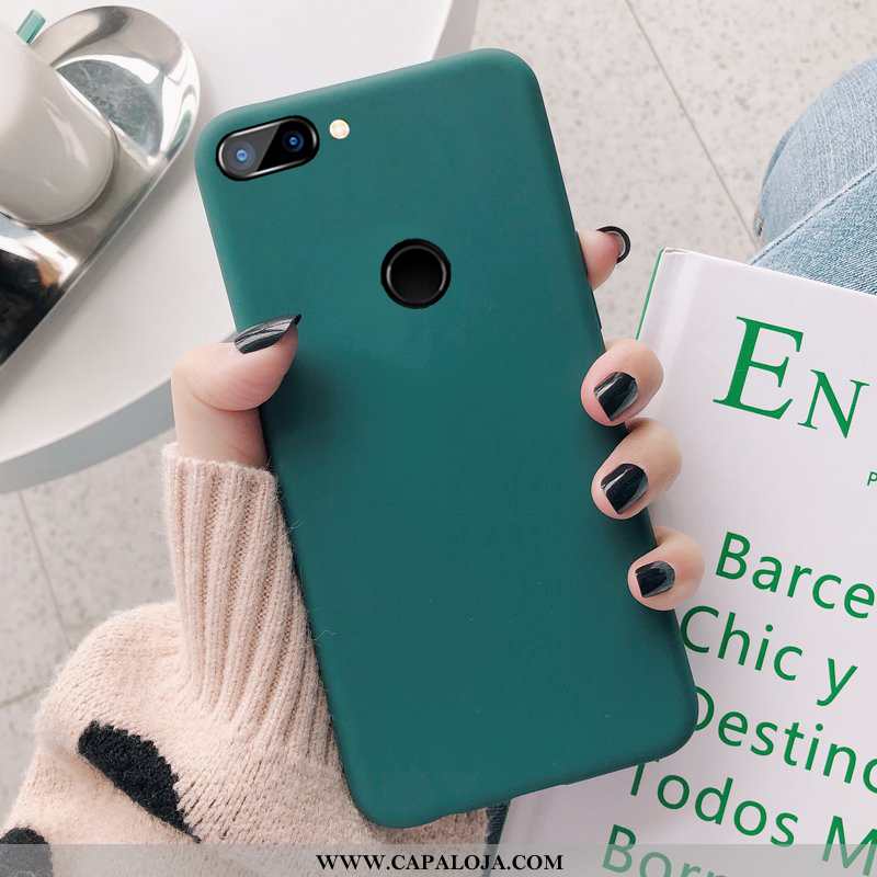 Capa Xiaomi Mi 8 Lite Fosco Telinha Novas Feminino Verde, Capas Xiaomi Mi 8 Lite Soft Barato