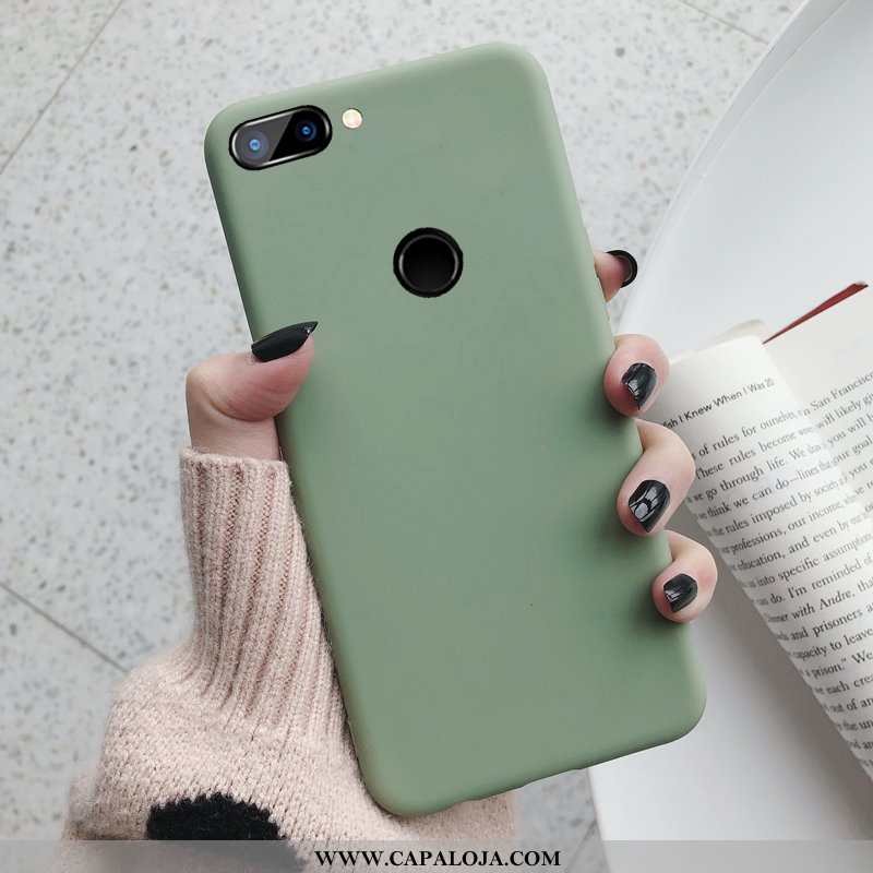 Capa Xiaomi Mi 8 Lite Fosco Telinha Novas Feminino Verde, Capas Xiaomi Mi 8 Lite Soft Barato