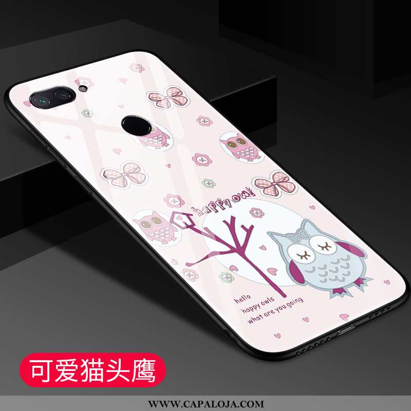 Capa Xiaomi Mi 8 Lite Moda Telinha Malha Primavera Rosa, Capas Xiaomi Mi 8 Lite Desenho Animado Comp