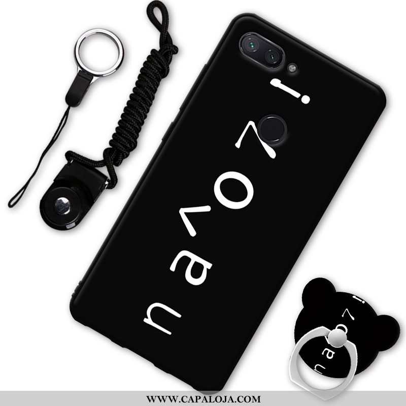 Capa Xiaomi Mi 8 Lite Protetoras Capas Masculino Feminino Preto, Xiaomi Mi 8 Lite Soft Venda