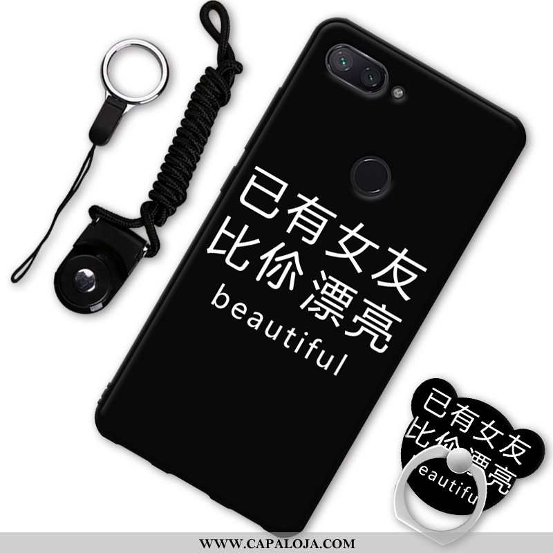 Capa Xiaomi Mi 8 Lite Protetoras Capas Masculino Feminino Preto, Xiaomi Mi 8 Lite Soft Venda