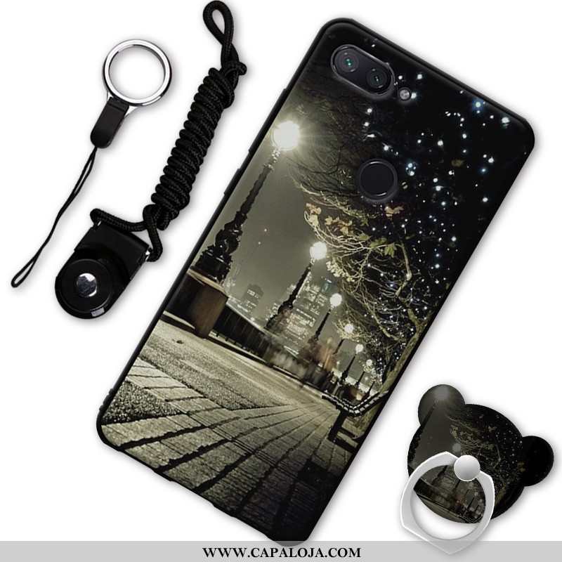 Capa Xiaomi Mi 8 Lite Protetoras Capas Masculino Feminino Preto, Xiaomi Mi 8 Lite Soft Venda