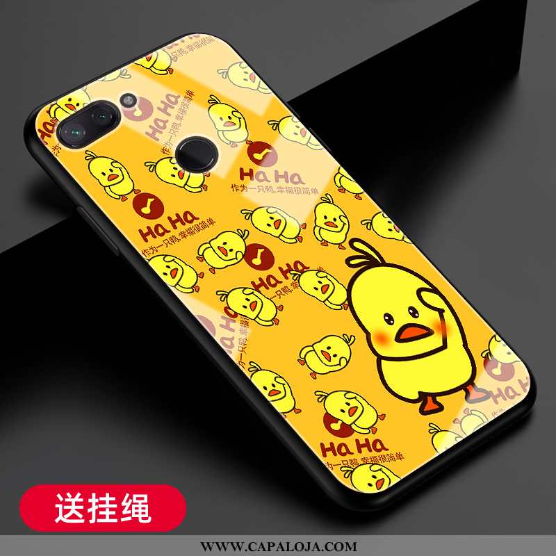 Capa Xiaomi Mi 8 Lite Protetoras Completa Feminino Capas Amarelo, Xiaomi Mi 8 Lite Silicone Barato