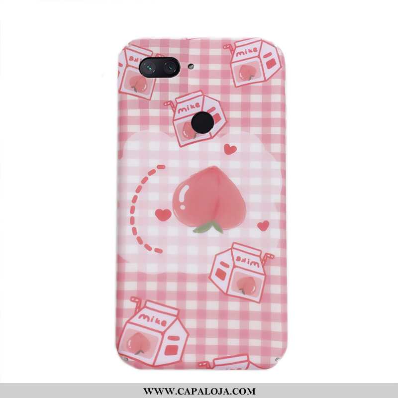 Capa Xiaomi Mi 8 Lite Slim Silicone Criativas Verão Rosa, Capas Xiaomi Mi 8 Lite Tendencia Comprar