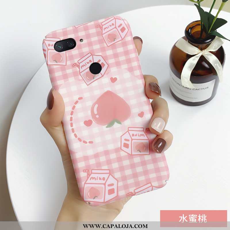 Capa Xiaomi Mi 8 Lite Slim Silicone Criativas Verão Rosa, Capas Xiaomi Mi 8 Lite Tendencia Comprar