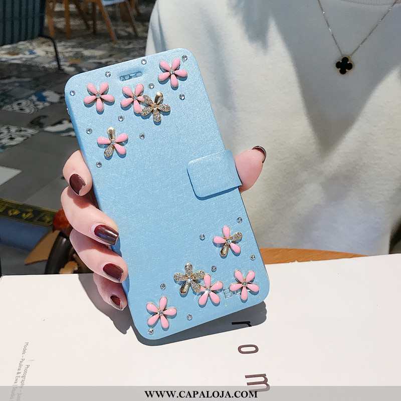 Capa Xiaomi Mi 8 Lite Tendencia Desenho Animado Telemóvel Telinha Azul, Capas Xiaomi Mi 8 Lite Prote