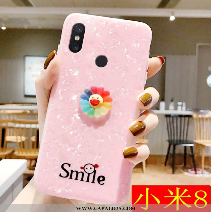 Capa Xiaomi Mi 8 Personalizado Fofas Antiqueda Soft Branco, Capas Xiaomi Mi 8 Criativas Baratos