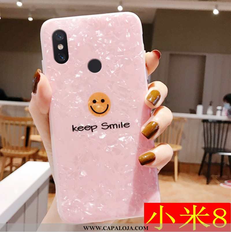 Capa Xiaomi Mi 8 Personalizado Fofas Antiqueda Soft Branco, Capas Xiaomi Mi 8 Criativas Baratos