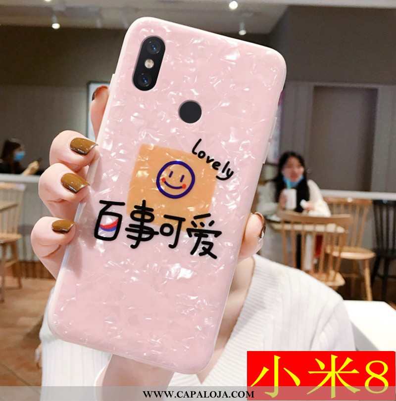 Capa Xiaomi Mi 8 Personalizado Fofas Antiqueda Soft Branco, Capas Xiaomi Mi 8 Criativas Baratos