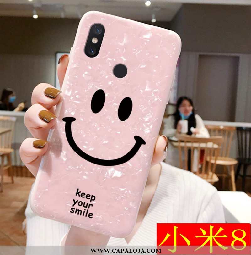 Capa Xiaomi Mi 8 Personalizado Fofas Antiqueda Soft Branco, Capas Xiaomi Mi 8 Criativas Baratos