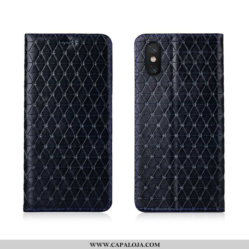 Capa Xiaomi Mi 8 Pro Couro Genuíno Tela Soft Antiqueda Rosa, Capas Xiaomi Mi 8 Pro Couro Baratos