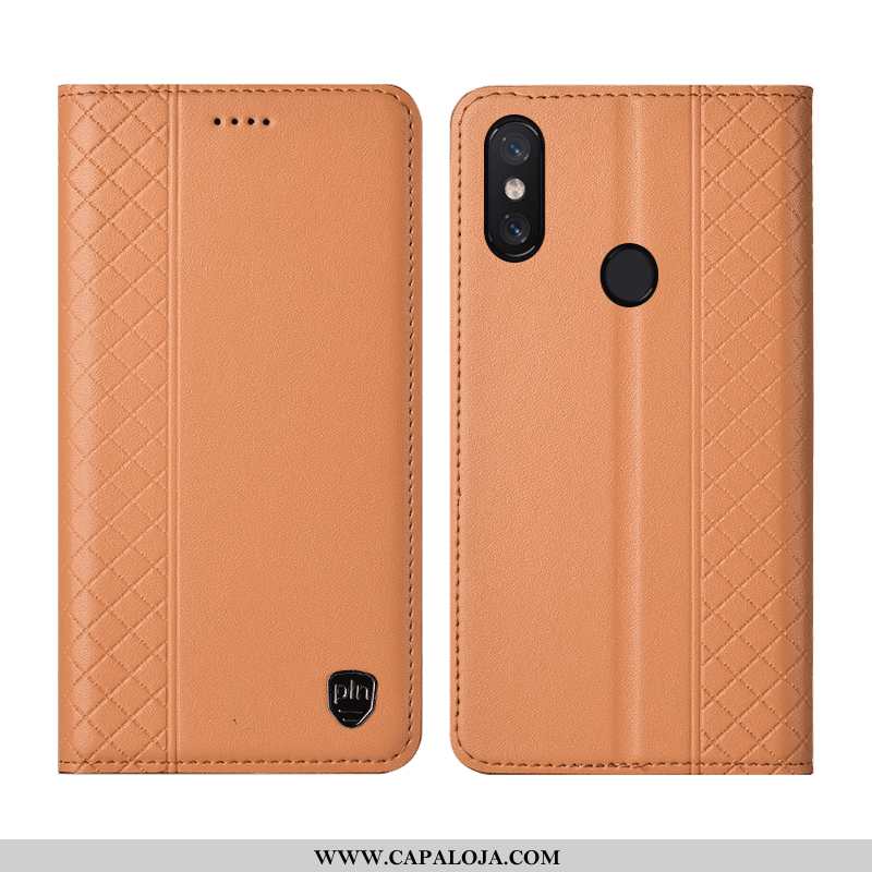 Capa Xiaomi Mi 8 Pro Couro Legitimo Discovery Capas Cases Amarelo, Xiaomi Mi 8 Pro Couro Baratos