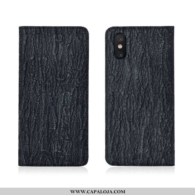 Capa Xiaomi Mi 8 Pro Couro Legitimo Discovery Silicone Cases Azul, Capas Xiaomi Mi 8 Pro Couro Venda