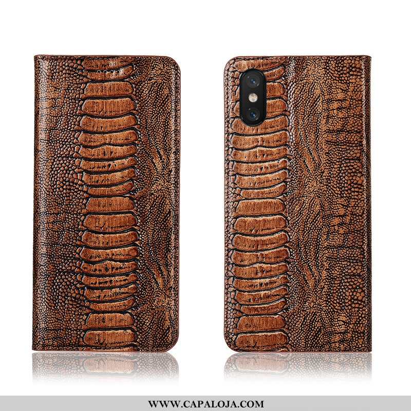 Capa Xiaomi Mi 8 Pro Couro Masculino Cases Telinha Bordô, Capas Xiaomi Mi 8 Pro Soft Online