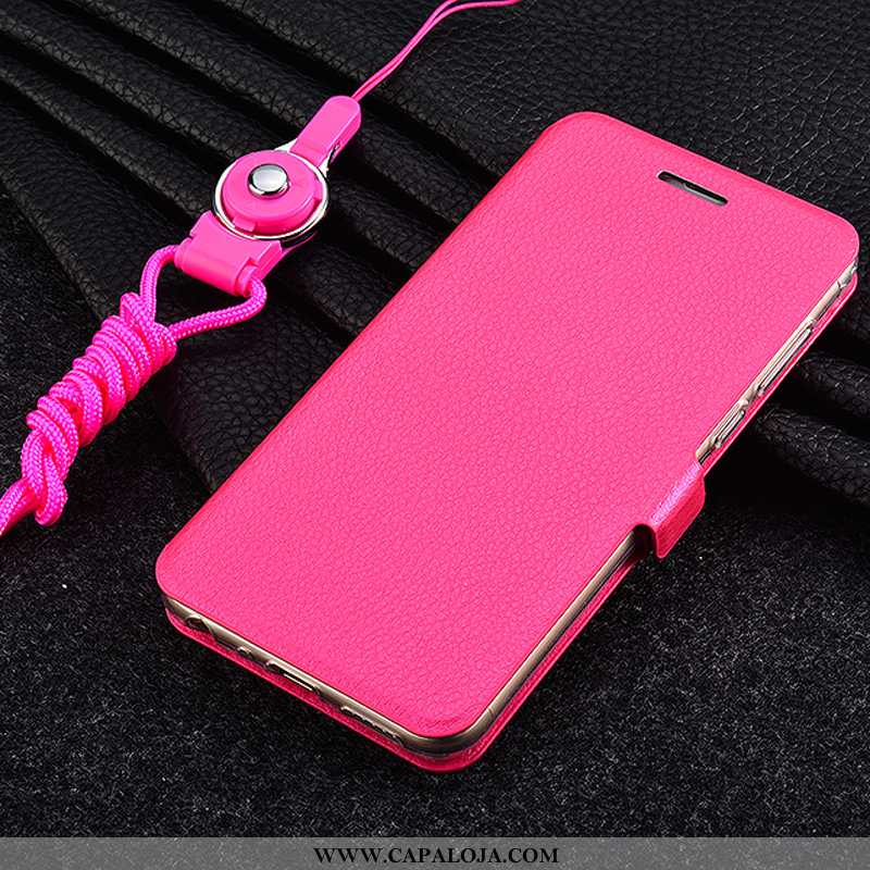 Capa Xiaomi Mi 8 Pro Couro Protetoras Feminino Antiqueda Rosa, Capas Xiaomi Mi 8 Pro Soft Barato