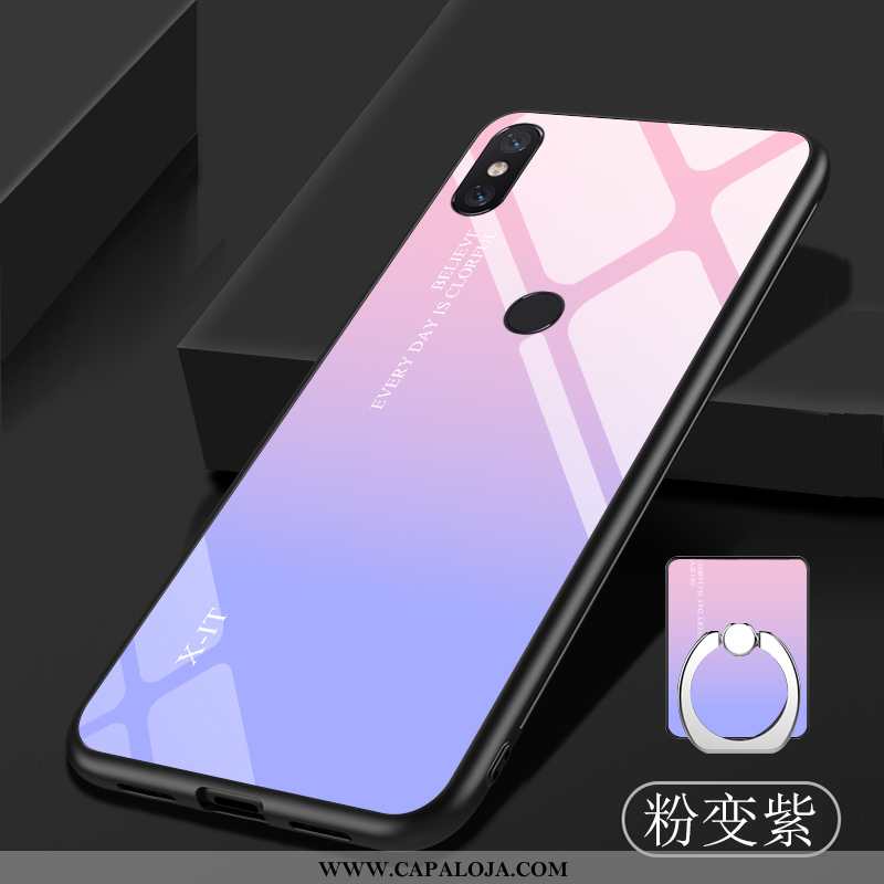 Capa Xiaomi Mi 8 Pro Protetoras Frente Novas Soft Azul, Capas Xiaomi Mi 8 Pro Vidro Promoção