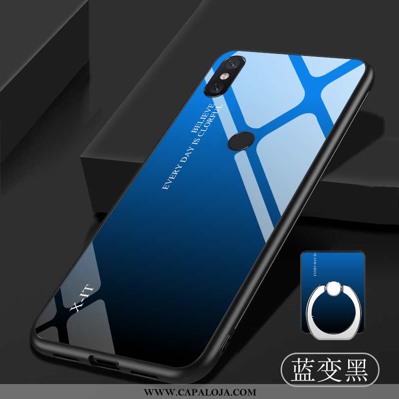 Capa Xiaomi Mi 8 Pro Protetoras Frente Novas Soft Azul, Capas Xiaomi Mi 8 Pro Vidro Promoção