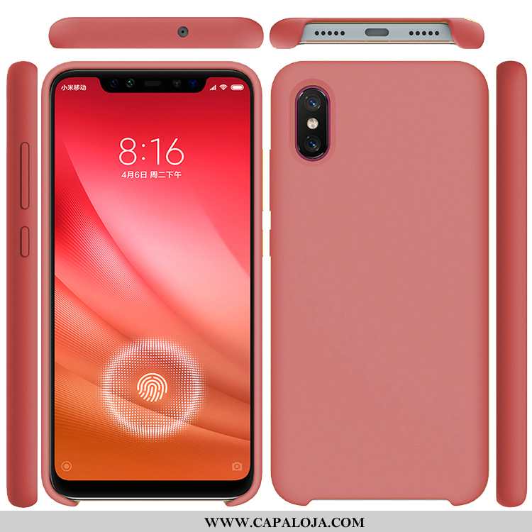 Capa Xiaomi Mi 8 Pro Silicone Capas Telemóvel Lisas Roxo, Xiaomi Mi 8 Pro Discovery Online