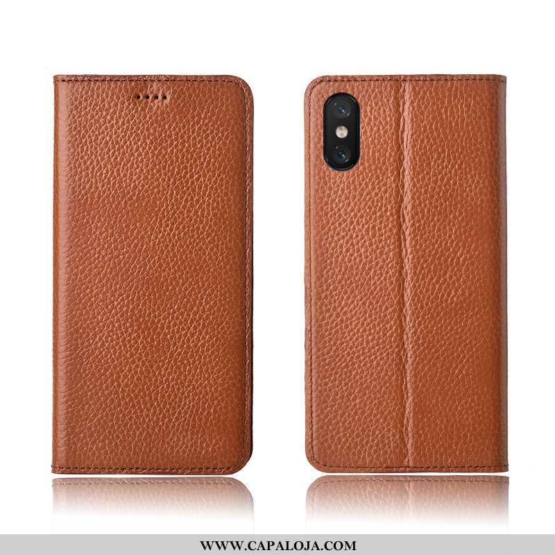 Capa Xiaomi Mi 8 Pro Soft Completa Masculino Cover Castanho, Capas Xiaomi Mi 8 Pro Protetoras Barato