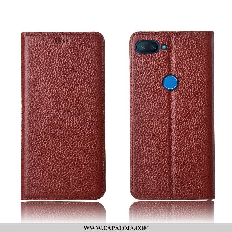 Capa Xiaomi Mi 8 Pro Soft Completa Masculino Cover Castanho, Capas Xiaomi Mi 8 Pro Protetoras Barato