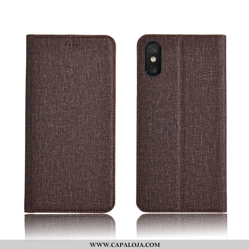 Capa Xiaomi Mi 8 Pro Soft Dourada Linho Discovery Dourado, Capas Xiaomi Mi 8 Pro Protetoras Comprar