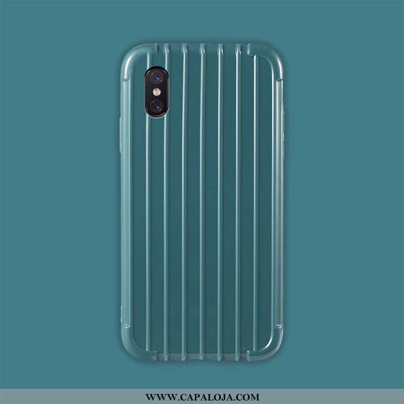 Capa Xiaomi Mi 8 Pro Soft Telemóvel Masculino Antiqueda Azul, Capas Xiaomi Mi 8 Pro Protetoras Barat