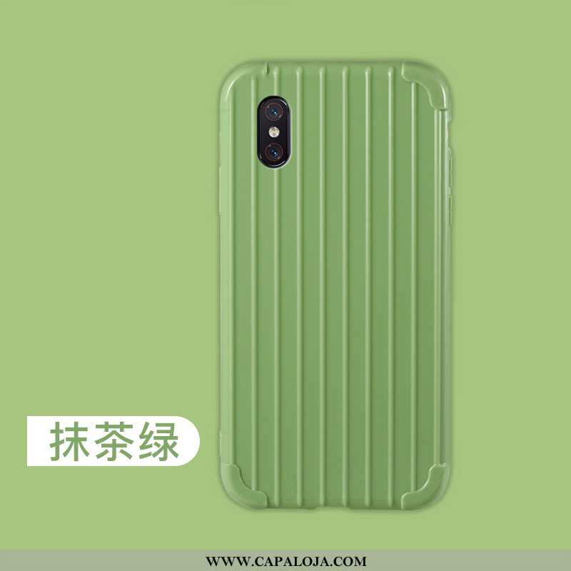 Capa Xiaomi Mi 8 Pro Soft Telemóvel Masculino Antiqueda Azul, Capas Xiaomi Mi 8 Pro Protetoras Barat