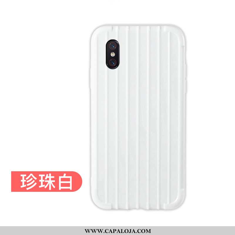 Capa Xiaomi Mi 8 Pro Soft Telemóvel Masculino Antiqueda Azul, Capas Xiaomi Mi 8 Pro Protetoras Barat