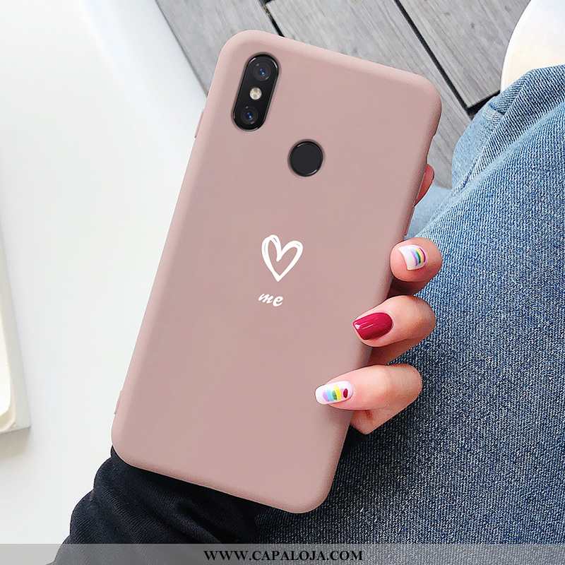 Capa Xiaomi Mi 8 Protetoras Personalizado Slim Pequena Bordô, Capas Xiaomi Mi 8 Silicone Online