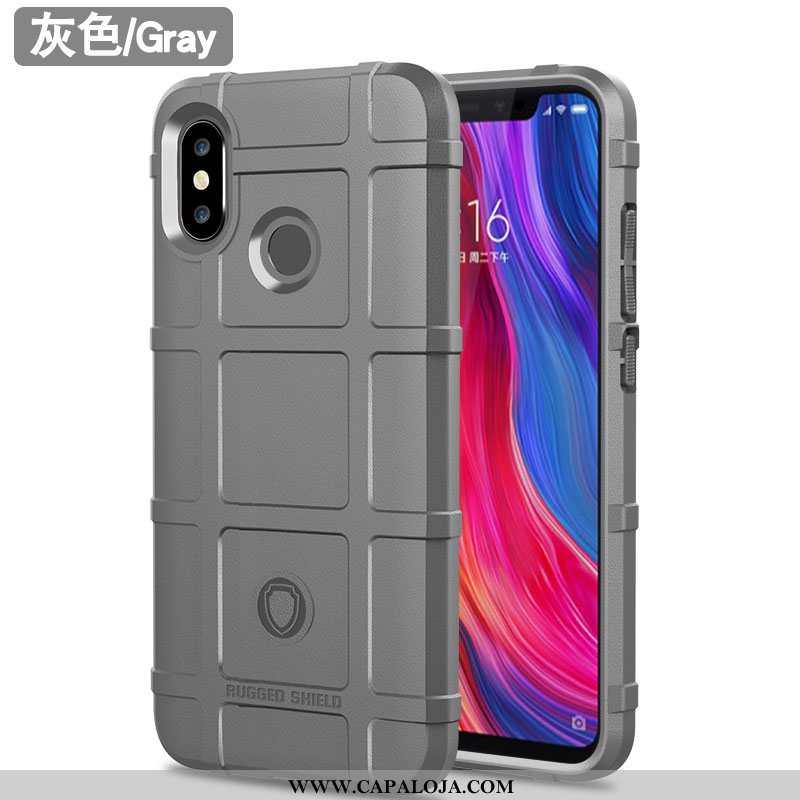 Capa Xiaomi Mi 8 Protetoras Tampa Soft Capas Castanho, Xiaomi Mi 8 Silicone Baratas