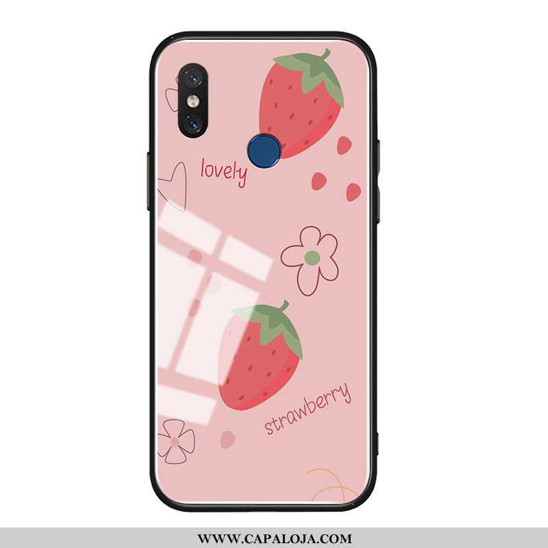 Capa Xiaomi Mi 8 Protetoras Vidro Verao Pequena Rosa, Capas Xiaomi Mi 8 Silicone Comprar